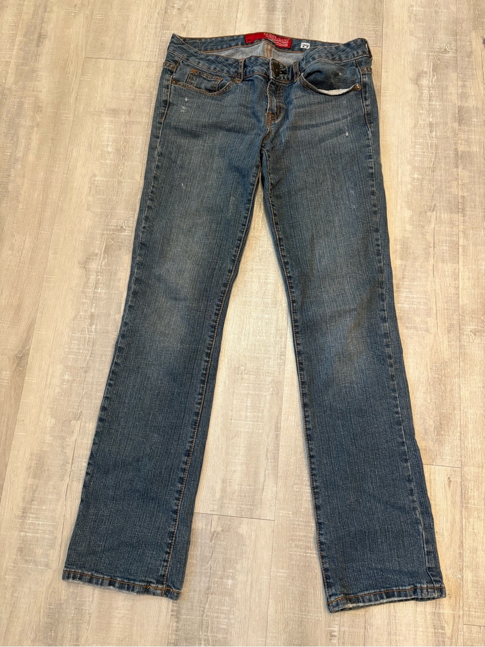 Guess Women's Blue Straight-Leg Jeans